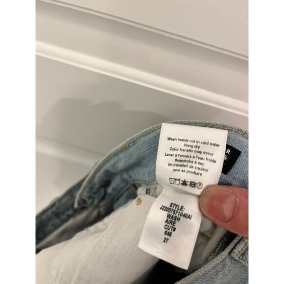 NWT Veronica Beard Taylor Relaxed Wide Leg High Rise Jean in Aire Size 27 - Picture 10 of 10